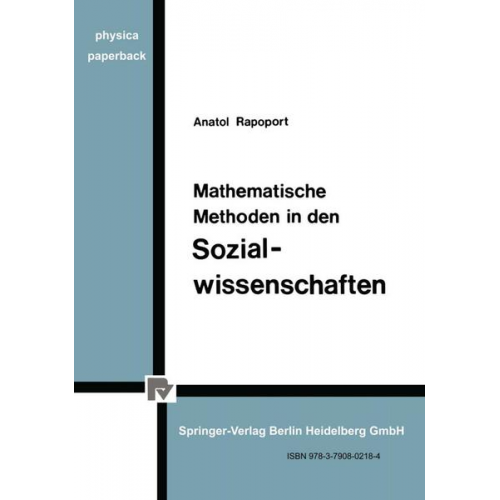 A. Rapoport - Mathematische Methoden in den Sozialwissenschaften