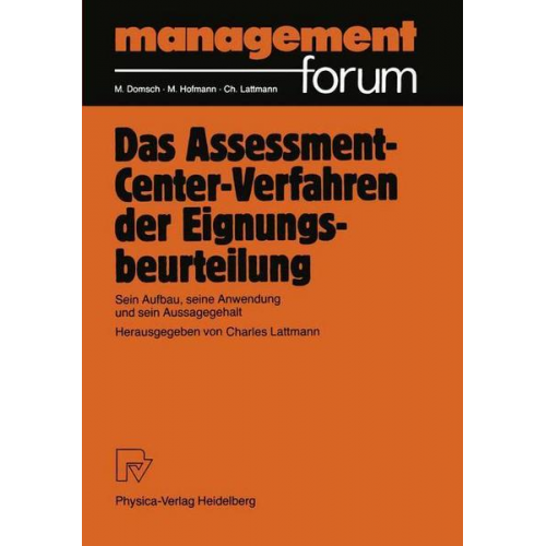 Das Assessment-Center-Verfahren der Eignungsbeurteilung