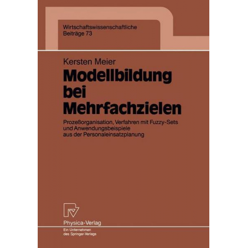 Kersten Meier - Modellbildung bei Mehrfachzielen