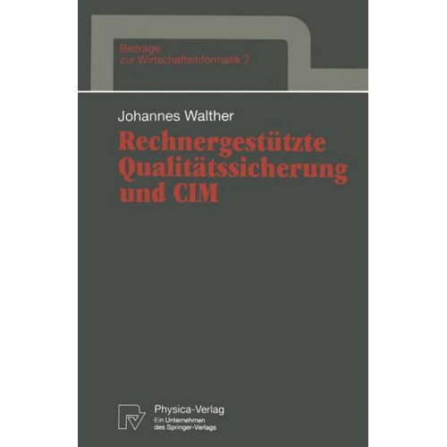 Johannes Walther - Rechnergestützte Qualitätssicherung und CIM