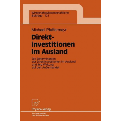 Michael Pfaffermayr - Direktinvestitionen im Ausland