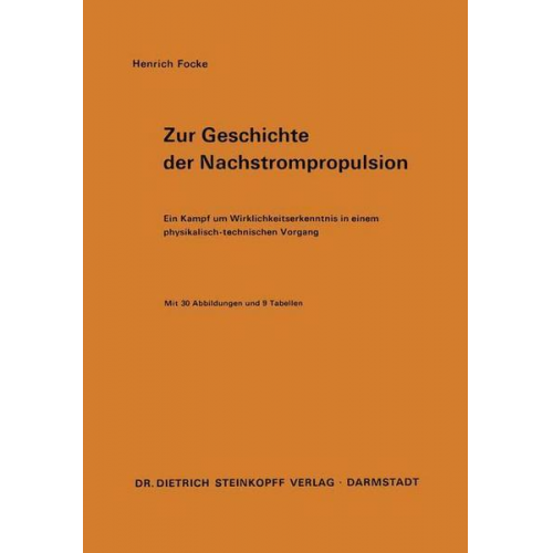 Heinrich Focke - Zur Geschichte der Nachstrompropulsion