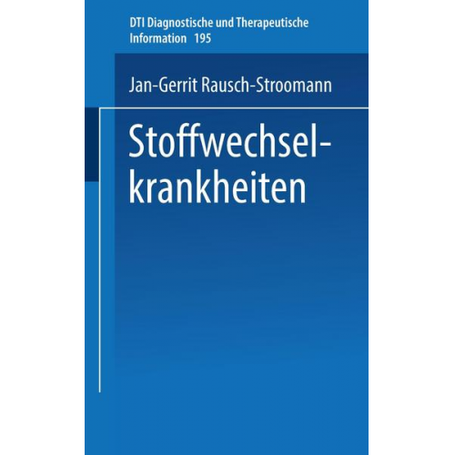 J.-G. Rausch-Stroomann - Stoffwechselkrankheiten