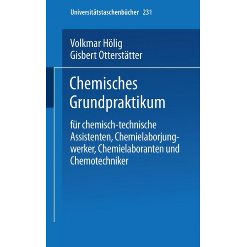 V. Hölig & G. Otterstätter - Chemisches Grundpraktikum