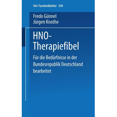 F. Günnel & J. Knothe - HNO-Therapiefibel