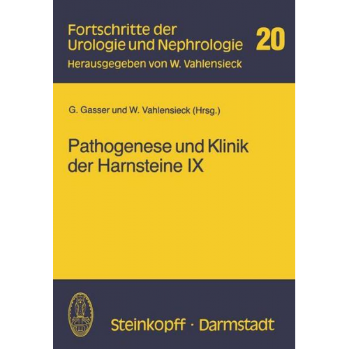 Pathogenese und Klinik der Harnsteine IX