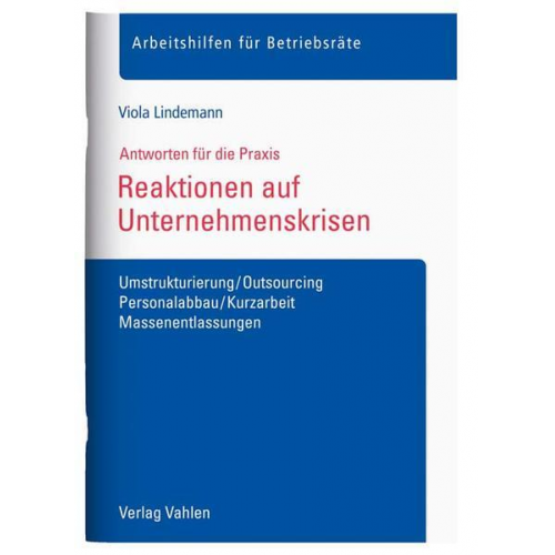 Viola Lindemann - Reaktionen auf Unternehmenskrisen