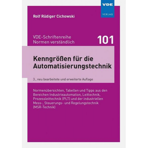 Rolf Rüdiger Cichowski - Kenngrößen für die Automatisierungstechnik