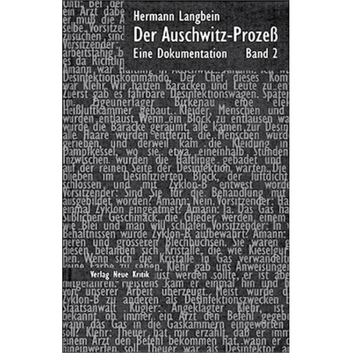 Hermann Langbein - Der Auschwitz-Prozess