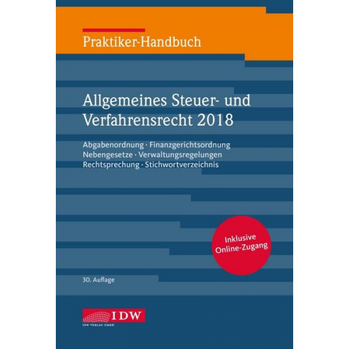 Praktiker-Handbuch Allgemeines Steuer- und Verfahrensrecht 2018