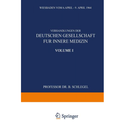 med. habil. Bernhard Schlegel - Verhandlungen der Deutschen Gesellschaft für Innere Medizin