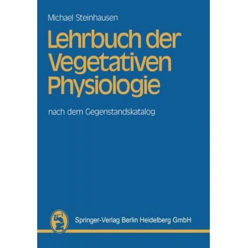 M. Steinhausen - Lehrbuch der Vegetativen Physiologie