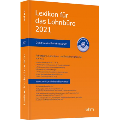 Wolfgang Schönfeld & Jürgen Plenker & Heinz-Willi Schaffhausen - Lexikon für das Lohnbüro 2021