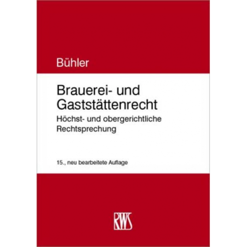 Udo Bühler - Brauerei- und Gaststättenrecht