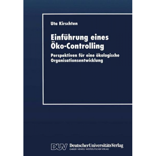 Uta Kirschten - Einführung eines Öko-Controlling