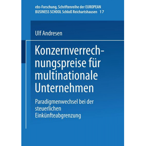 Ulf Andresen - Konzernverrechnungspreise für multinationale Unternehmen