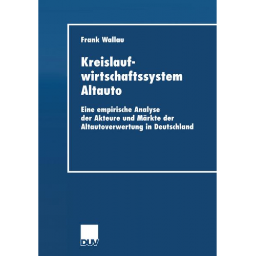 Frank Wallau - Kreislaufwirtschaftssystem Altauto