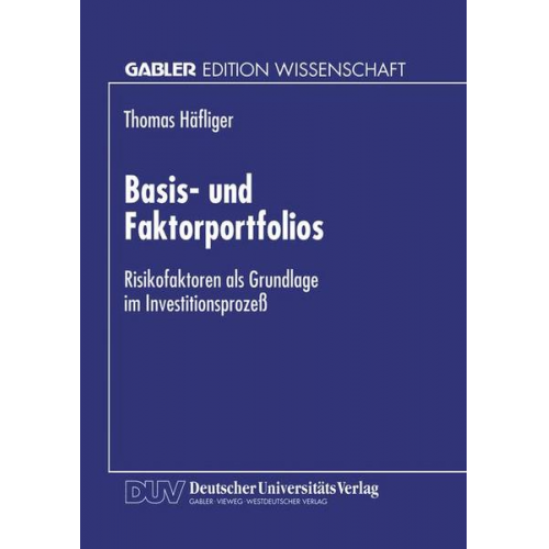 Thomas Häflinger - Basis- und Faktorportfolios