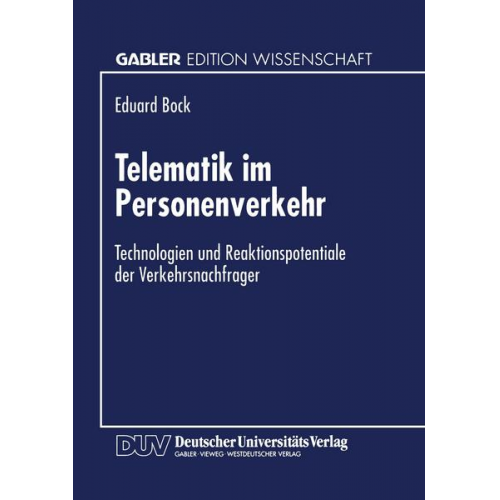 Eduard Bock - Telematik im Personenverkehr