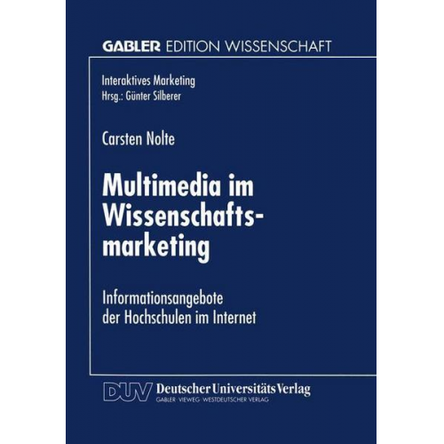 Carsten Nolte - Multimedia im Wissenschaftsmarketing