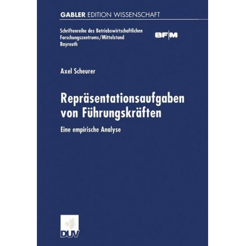 Axel Scheurer - Repräsentationsaufgaben von Führungskräften