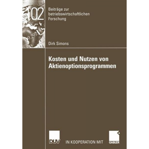 Dirk Simons - Kosten und Nutzen von Aktienoptionsprogrammen