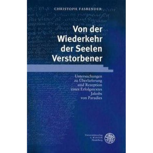 Christoph Fasbender - Von der Wiederkehr der Seelen Verstorbener