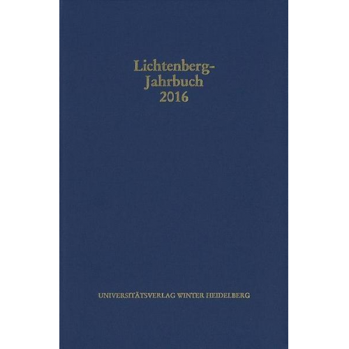 Lichtenberg-Jahrbuch 2016