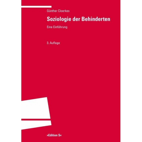 Günther Cloerkes - Soziologie der Behinderten