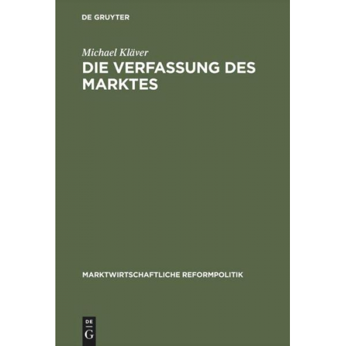 Michael Kläver - Die Verfassung des Marktes