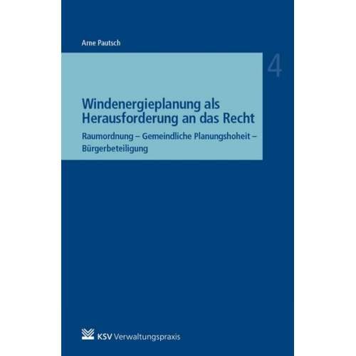 Arne Pautsch - Windenergieplanung als Herausforderung an das Recht