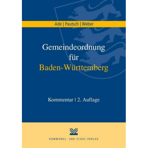 Klaus Ade & Arne Pautsch & Christian Weber - Gemeindeordnung für Baden-Württemberg