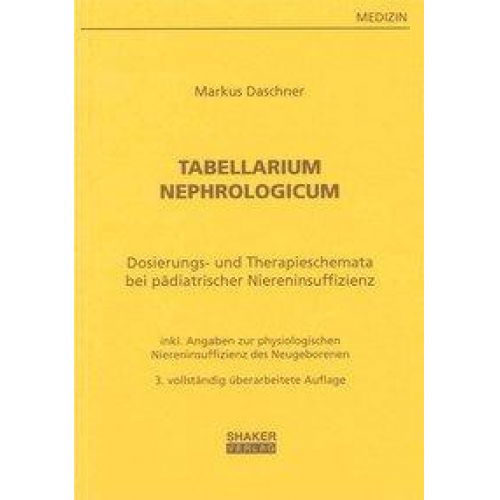 Markus Daschner - Tabellarium Nephrologicum