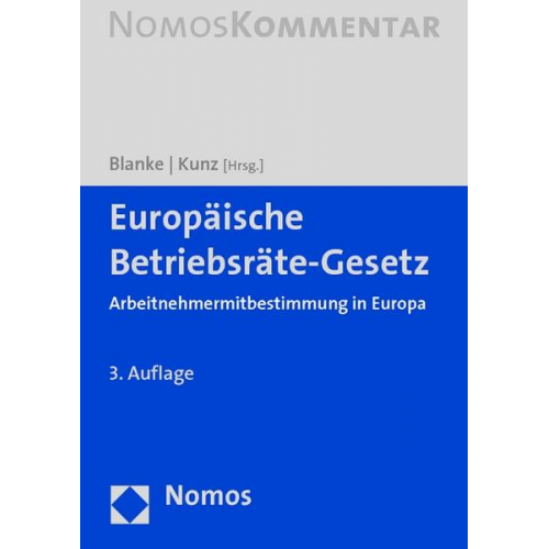 Thomas Blanke & Ralf-Peter Hayen & Olaf Kunz & Sandra Birte Carlson - Europäische Betriebsräte-Gesetz