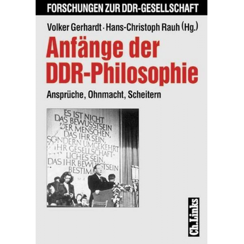 Volker Gerhardt & Hans-Christoph Rauh - Anfänge der DDR-Philosophie