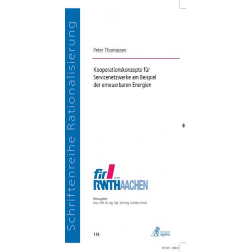 Peter Thomassen - Kooperationskonzepte für Servicenetzwerke am Beispiel der erneuerbaren Energien