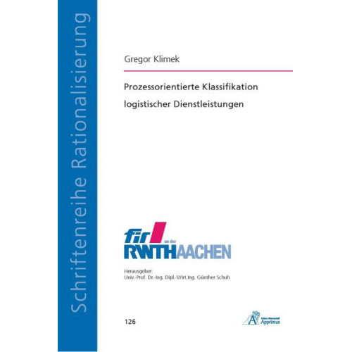 Gregor Klimek - Prozessorientierte Klassifikation logistischer Dienstleistungen