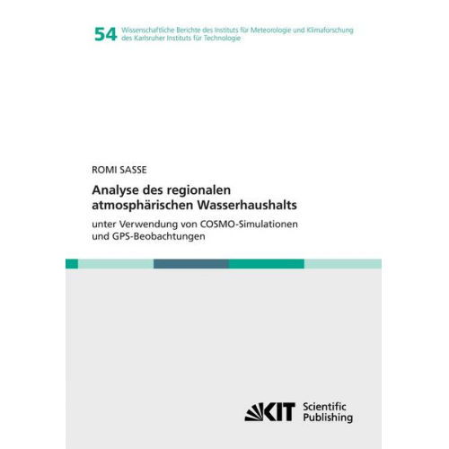 Romi Sasse - Analyse des regionalen atmosphärischen Wasserhaushalts unter Verwendung von COSMO-Simulationen und GPS-Beobachtungen