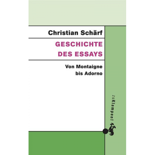 Christian Schärf - Geschichte des Essays