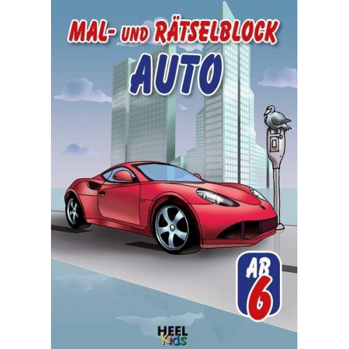 Mal- und Rätselblock Auto