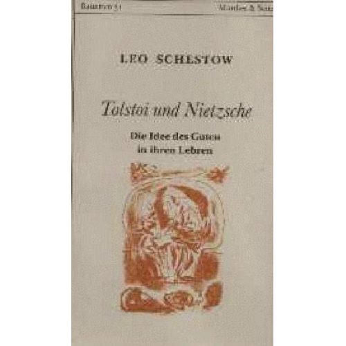 Leo Schestow - Tolstoi und Nietzsche