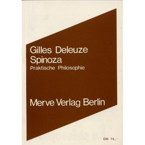Gilles Deleuze - Spinoza