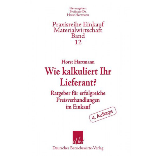 Horst Hartmann - Wie kalkuliert Ihr Lieferant?