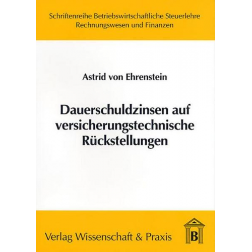 Astrid Ehrenstein - Dauerschuldzinsen auf versicherungstechnische Rückstellungen