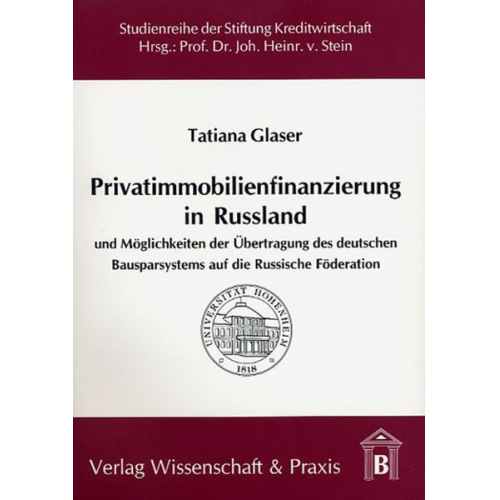 Tatiana Glaser - Privatimmobilienfinanzierung in Russland.