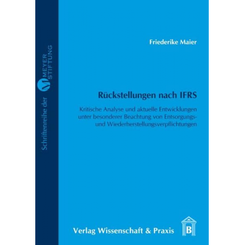 Friederike Maier - Rückstellungen nach IFRS.