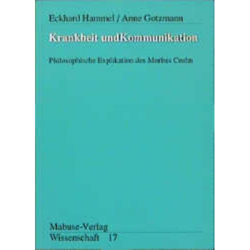 Eckhard Hammel & Anne Gotzmann - Krankheit und Kommunikation