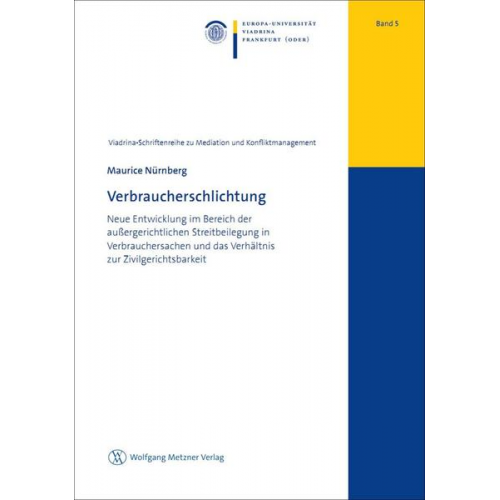 Maurice Nürnberg - Verbraucherschlichtung