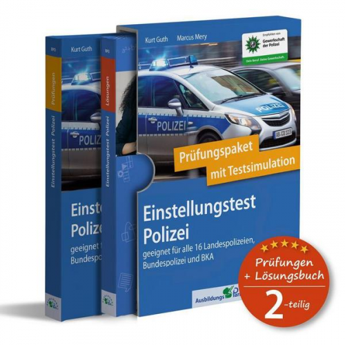 Kurt Guth & Marcus Mery - Einstellungstest Polizei: Prüfungspaket mit Testsimulation