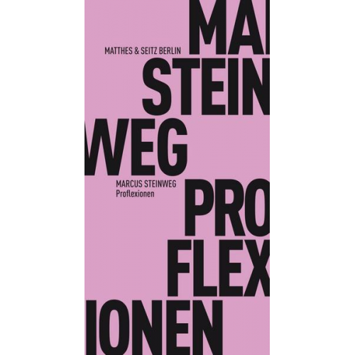 Marcus Steinweg - Proflexionen